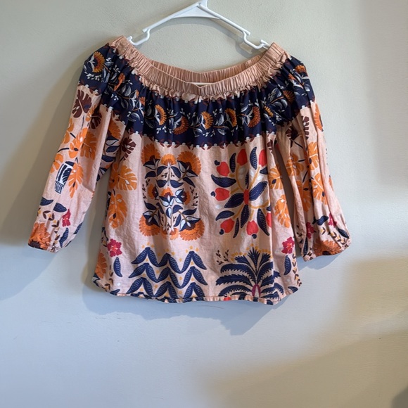Farm Rio x Anthropologie Off-The-Shoulder
Printed‎ Poplin Top SKU XXS - Picture 6 of 9
